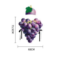 Fruit Costume Stage Performance Violet Grapes Costume Foliage Feature