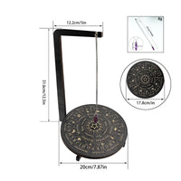 Wooden Display Stand Black Finish Home Decor Stable