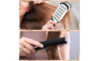 2 Pieces Detangling Boar Bristle Hair Brush Hollow Vented Design Double Sided Bristle Brush Protects Hands From Heat for Women, Salon, Home