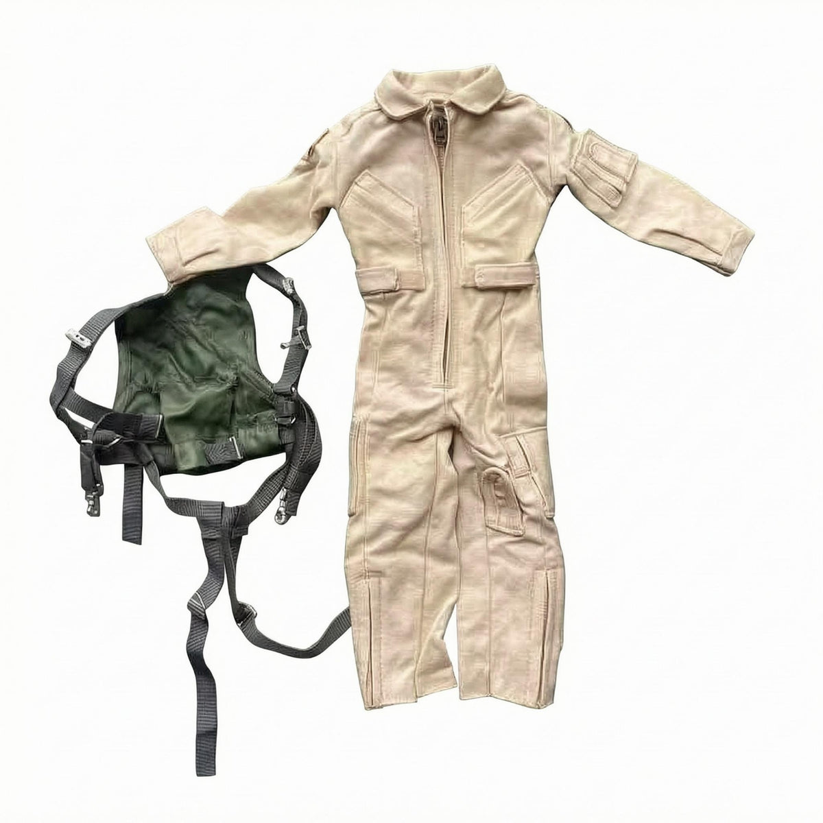 Doll Pilot Suit Long Sleeves Pilot a Single-Piece Garment Stitched Seams