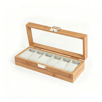 Watch Box with Glass Lid Clear Watch Box with Window Safeguarding for Collectors