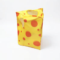 Cheese Costume Pullover Yellow Cheese Tunic Stitched Edges for Holiday Cosplay