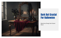 Halloween Bat Medieval Crystal Alloy Headpiece, Gothic Costume Accessory