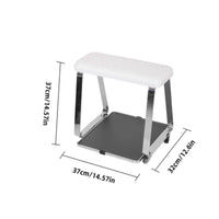 Mobile Pedicure Stool Comfortable Cushion Salon Foot Rest Bench Cushioned Top