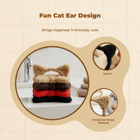Cute Cat Ear Headband, Soft Plush, Women, Non Slip, Face Washing