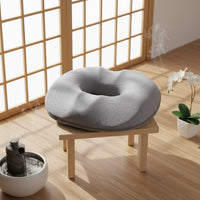 Donut Seat Pad Breathable Cover Viscoelastic Foam Circular Pad Donut Pillow Ergonomic Design Chair Pad Portable for Car, Travel
