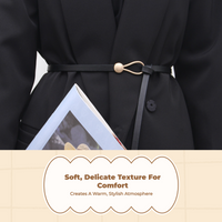 Wool Coat Belt, One Size Fits Most, Deep Rose, Outdoor