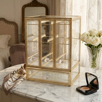 Jewelry Organizer with Hanging Rods Clear for Vanity, Dresser