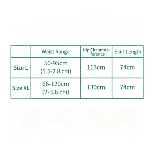 Waterproof Incontinence Skirt Washable Continence Garment Plaid for in Bed