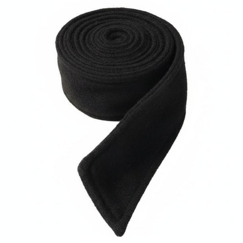 Winter Woolen Waist Belt, Soft, Black, For long coats, Unisex