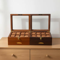 Double-Layer Watch Box Painted Finish Storage Dustproof
