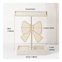Gold Metal Earring Rack Easy Reach Earring Holder Stand Space Saving
