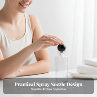 30ml Perfume Spray Bottle Portable Empty Perfume Dispenser Clear Glass Spray Bottle Leak-Resistant 1oz Travel Dispenser