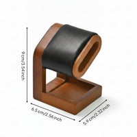 Watch Display Stand, with Wooden Base Padded Watch Display Stand Holder for Retail Counter