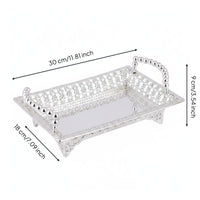 Gold Metal Tray Nordic Aesthetic Decorative Candy Tray Sculpted Edges