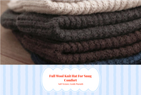 Knit Hat, Wool, Thick, Breathable, For Cycling, Hiking