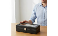 Watch Display Box Scratch Resistant Leather Watch Box Lockable