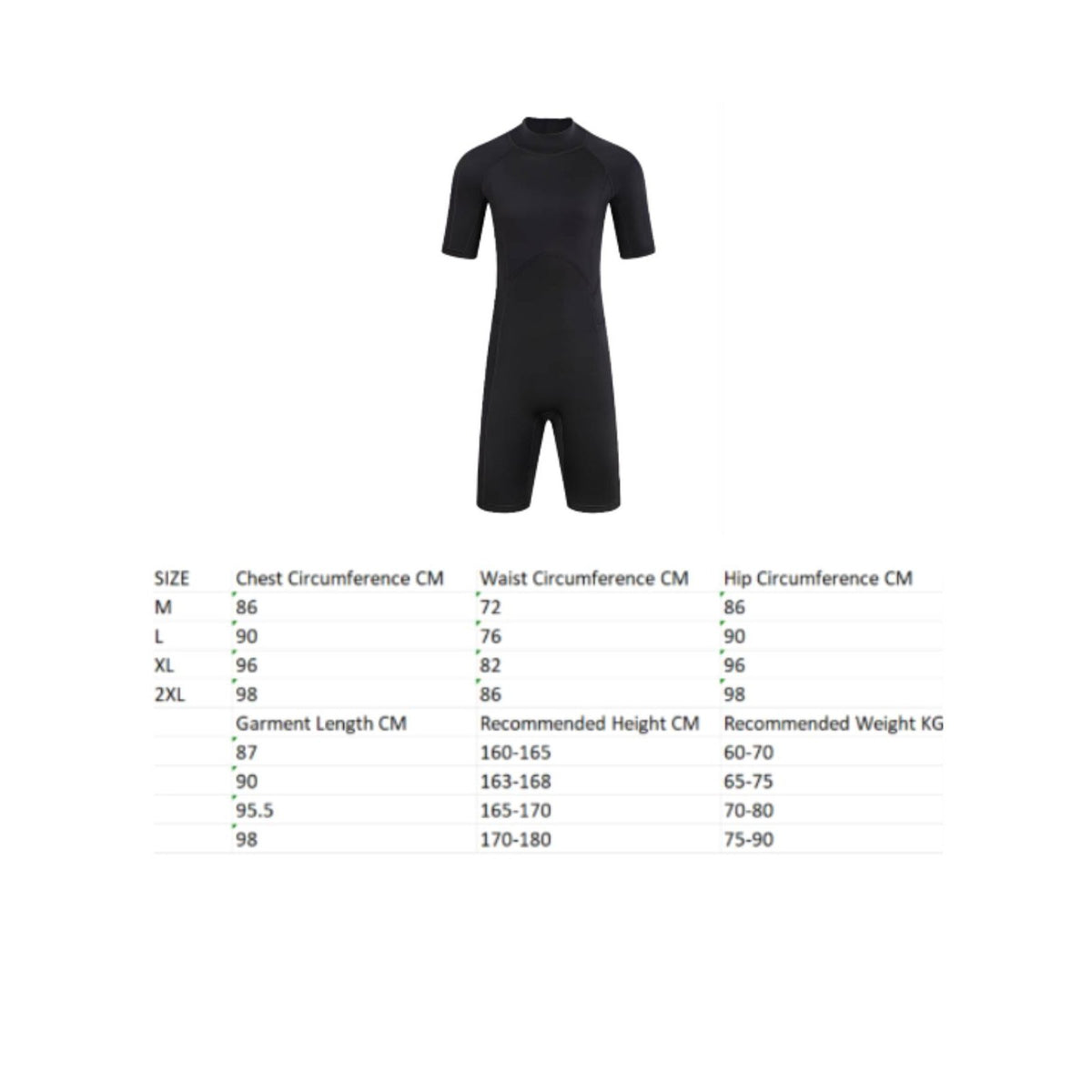 3mm Wetsuit Sun Protection Shorty Wetsuit Long-Lasting for Diving, Men