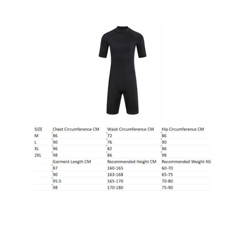 3mm Wetsuit Sun Protection Shorty Wetsuit Long-Lasting for Diving, Men