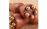 Lotus Pod Massage Tool Natural Wood Rosewood Facial Massager Multifunctional