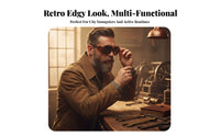 Retro Edgy Sunglasses Windproof Retro Polarized Sunglasses Steam Edgy Goggles Protection Mountaineering Glasses Shock Resistant