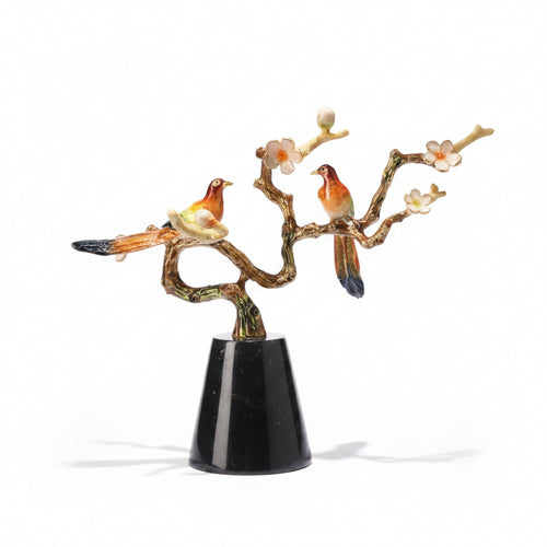 Tabletop Decoration with Birds Decorative Bird Decoration Sculptural