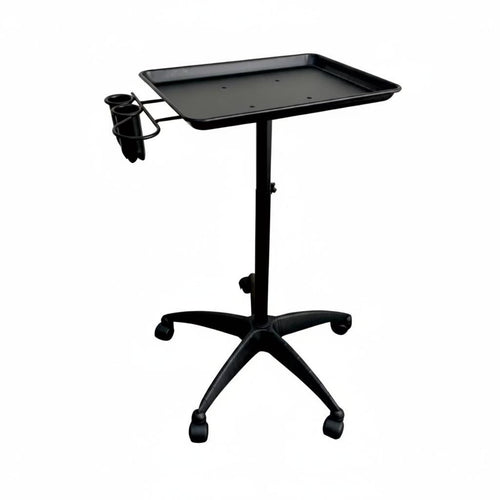 Hairdressing Trolley Wheeled Salon Tray on Wheels Large Storage Surface Stylist Rolling Cart for Hairdressers, Nail Technicians