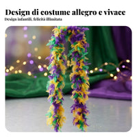 Multicolor Feather Boa Costume Accessory Colorful for Dance