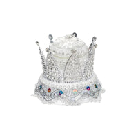 Crown Band Box Faceted Organizer Ornate for Wedding, Valentine's Day
