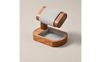 Watch Organizer with Tray Wooden Timepiece Stand with Tray Padded for Enthusiasts, Collectors, Dressing Table, Retail Showcase, Boutique Counter