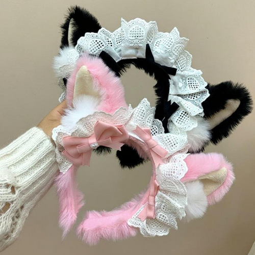 Women's Plush Corgi Ears Headband, Soft, Cute, Fashion