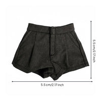 1/6 Scale Figure Shorts High-Waist Design 12 Inch Doll Shorts for Hobbyists