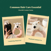 Plush Dog Headband, Cute Furry Hair Accessory, Spa, Photo Props