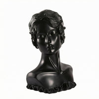 Resin Bust Stand Decorative Earring Necklace Display Bust Smooth Glossy Finish