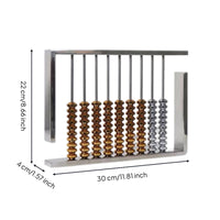 Abacus Ornament Silver-Tone Decorative Abacus Geometric for Collectors