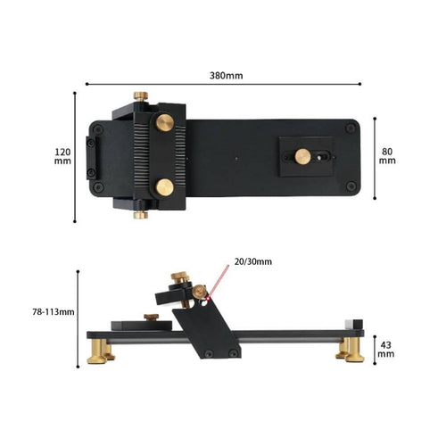 Whetstone Holder Sharpening Jig Aluminum Alloy Body for Woodworkers