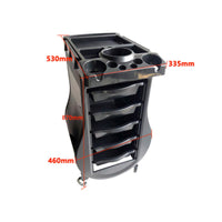 Salon Trolley Cart Cup Holders Beauty Trolley Flat Top