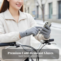 women's Winter Gloves Non-Slip Grip Fleece Lined Gloves Cold Weather Accessory Soft and Skin-Gentle Hand Coverings Contoured Fit