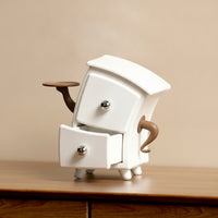Desktop Organizer Compact Cabinet with Drawers Small Item Storage Cabinet for Bedside Table