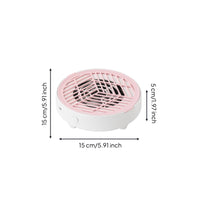 Mini Nail Dust Extractor Strong Suction Manicure Dust Vacuum Low Noise