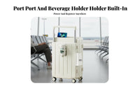 Multifunctional Luggage Lightweight Hardside Carry-on Organized Interior