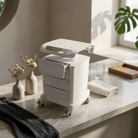 Beauty Trolley Wheeled Cabinet with Drawers 3-Drawer for Salons, Treatment Rooms