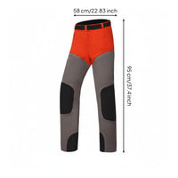 Chainsaw Safety Pants Heavy Duty Cut-Resistant Leg Guards High Visibility
