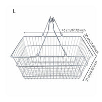 Metal Shopping Basket Rust Resistant Shop Supplies Multi Purpose for Retailers