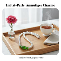 2 Pieces Faux Pearl Necklace and Bracelet Set Ideal Gift Pearl Jewelry Set