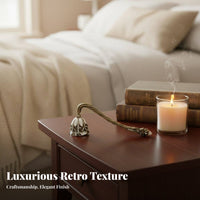 Candle Wick Smotherer Retro Design Vintage Candle Wick Smotherer Wick Candle Quencher Windproof Home Decoration Crystal-Studded