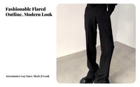 Split-Hem Trousers Extra Long Length Costume Clothing for Cosplay Events