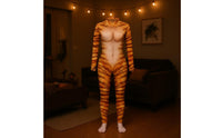 Tiger Print Full Body Suit Stretchy Tiger Print Catsuit Comfortable for Women