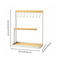 Metal Jewelry Display Rack Decorative Jewelry Stand Large Capacity for Closet