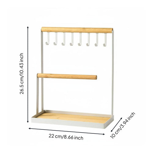 Metal Jewelry Display Rack Decorative Jewelry Stand Large Capacity for Closet